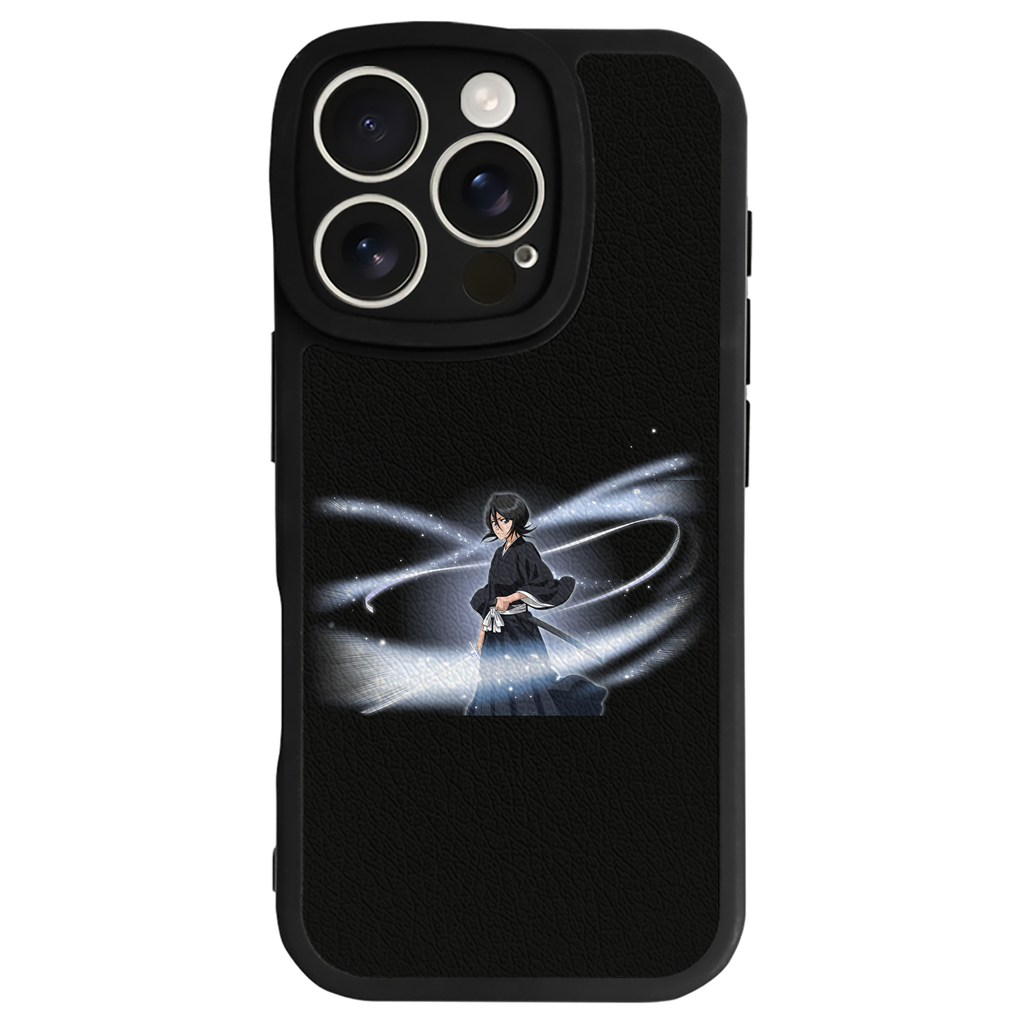 （画像用） ブリーチ 朽木ルキア BLEACH Kuchiki Rukia 【iPhone 16シリーズ対応】シリコンスマホケース（レザー調） 材質：シリコン